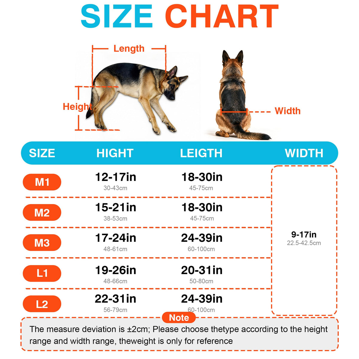 Adjustable Large Dog Wheelchair O607