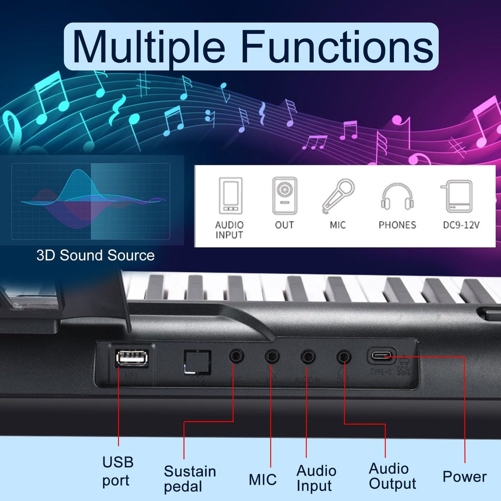 88 Keys Electric Digital Piano with Semi Weighted Key J7350