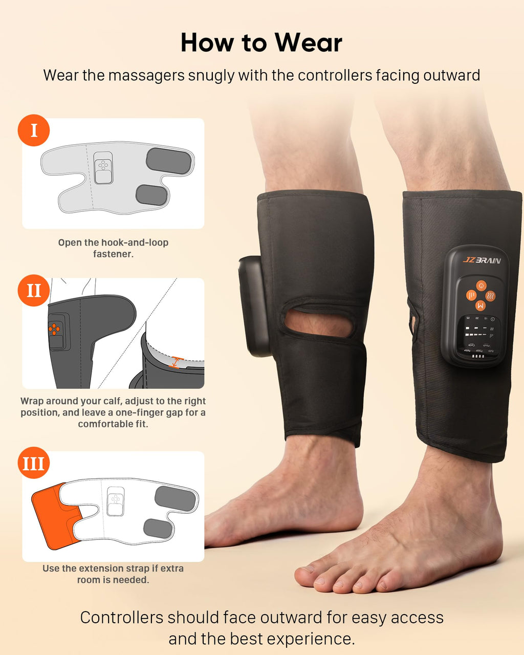 Cordless Air Compression Calf Massager V6226