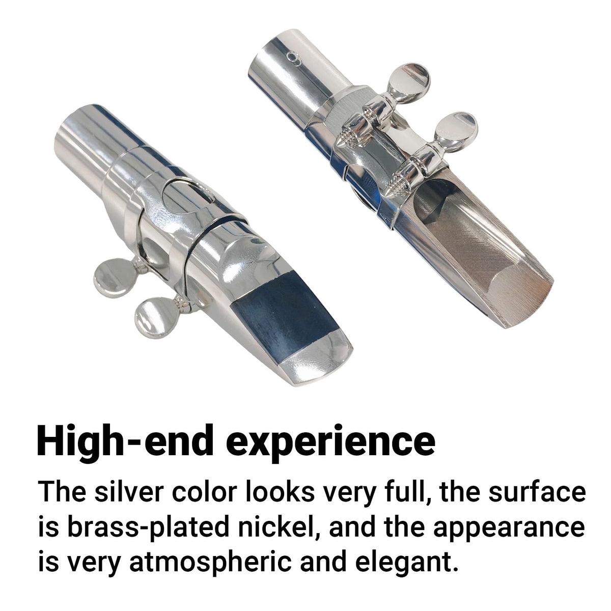 Silver Plated Alto Saxophone Mouthpiece Y409145