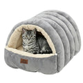 Covered Cat Bed Cave Grey P956