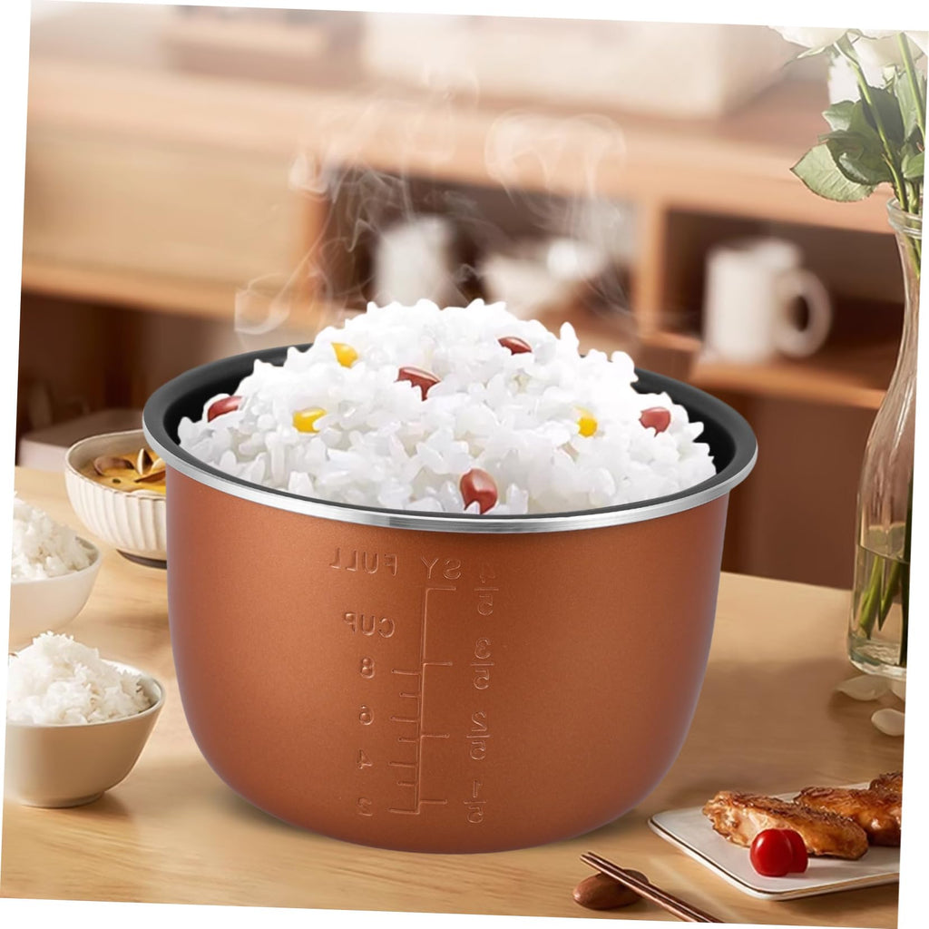 Non Stick Electric Cooker Inner Pot Aluminum Alloy Brown X87805
