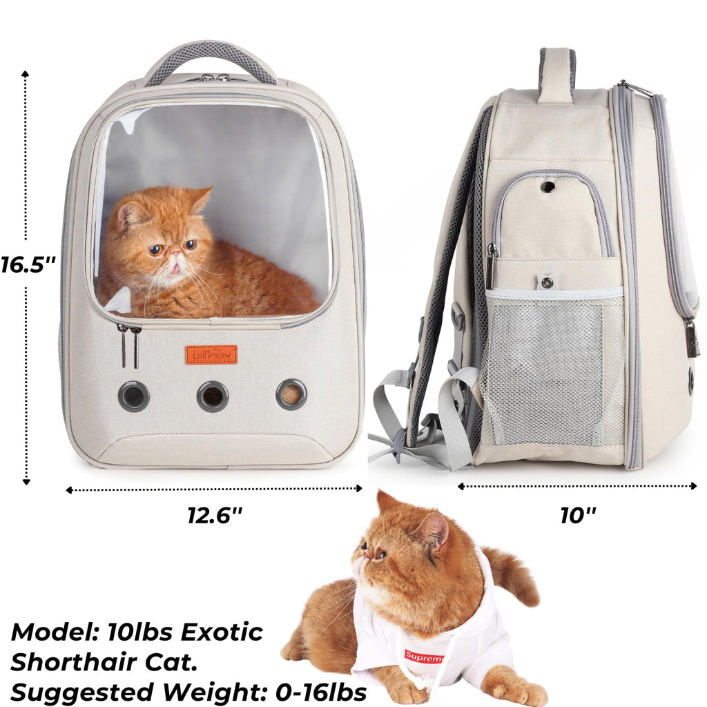 Pet Carrier Backpack, Airline-Approved (Beige) D5051
