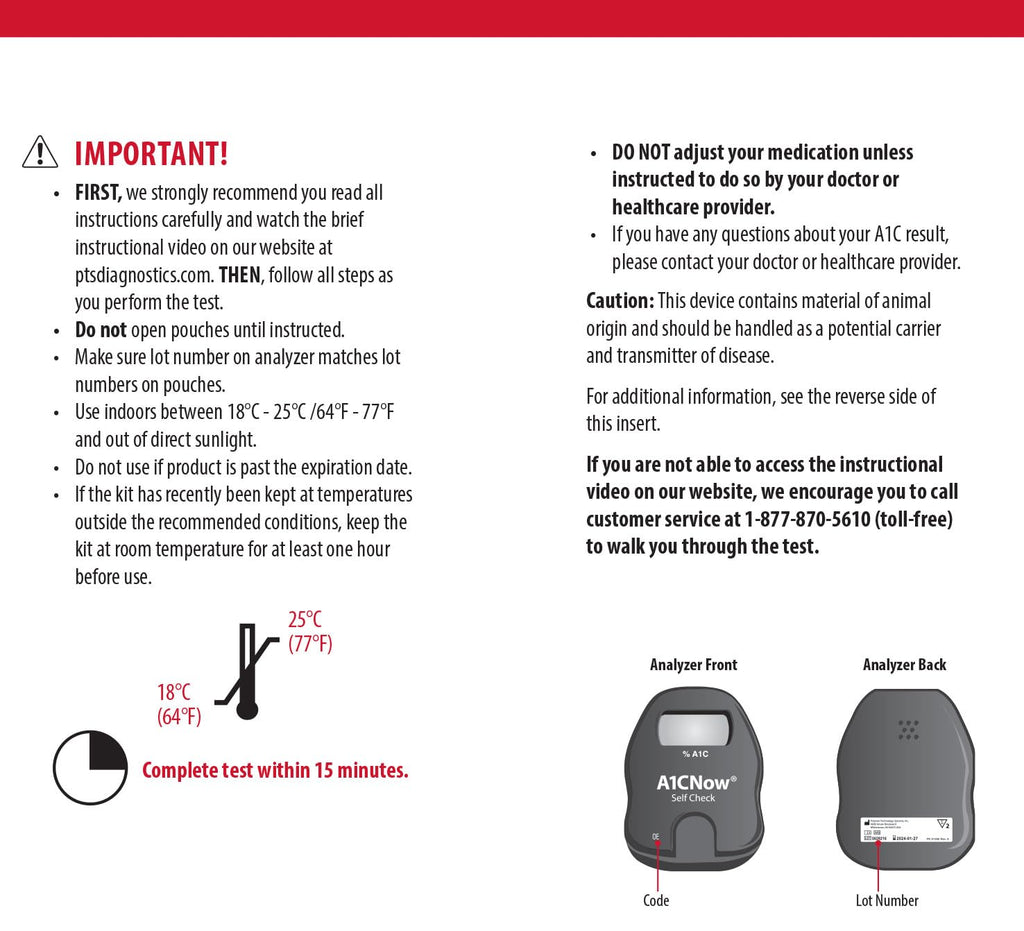 A1C Home Test I327
