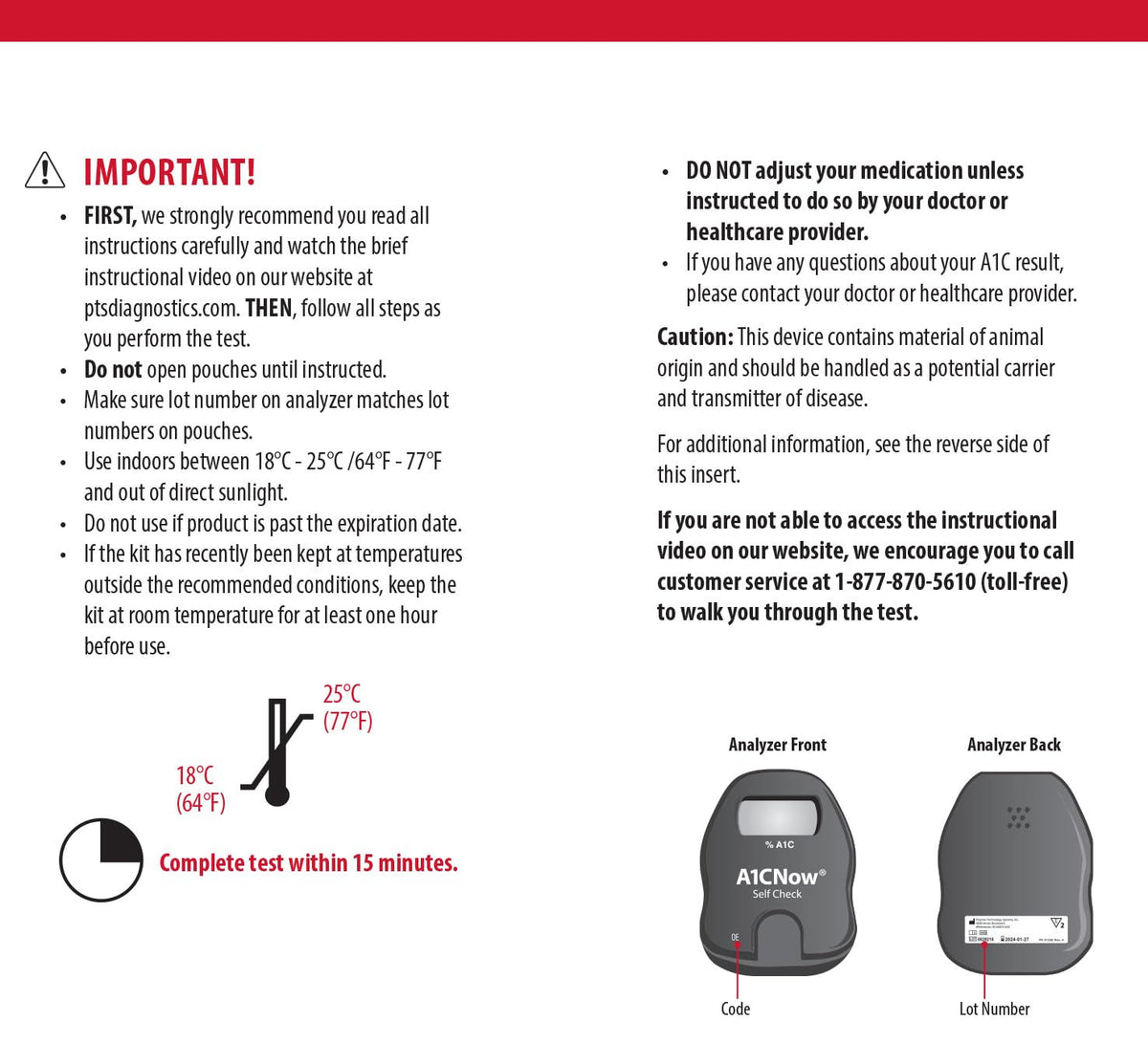 A1C Home Test I327