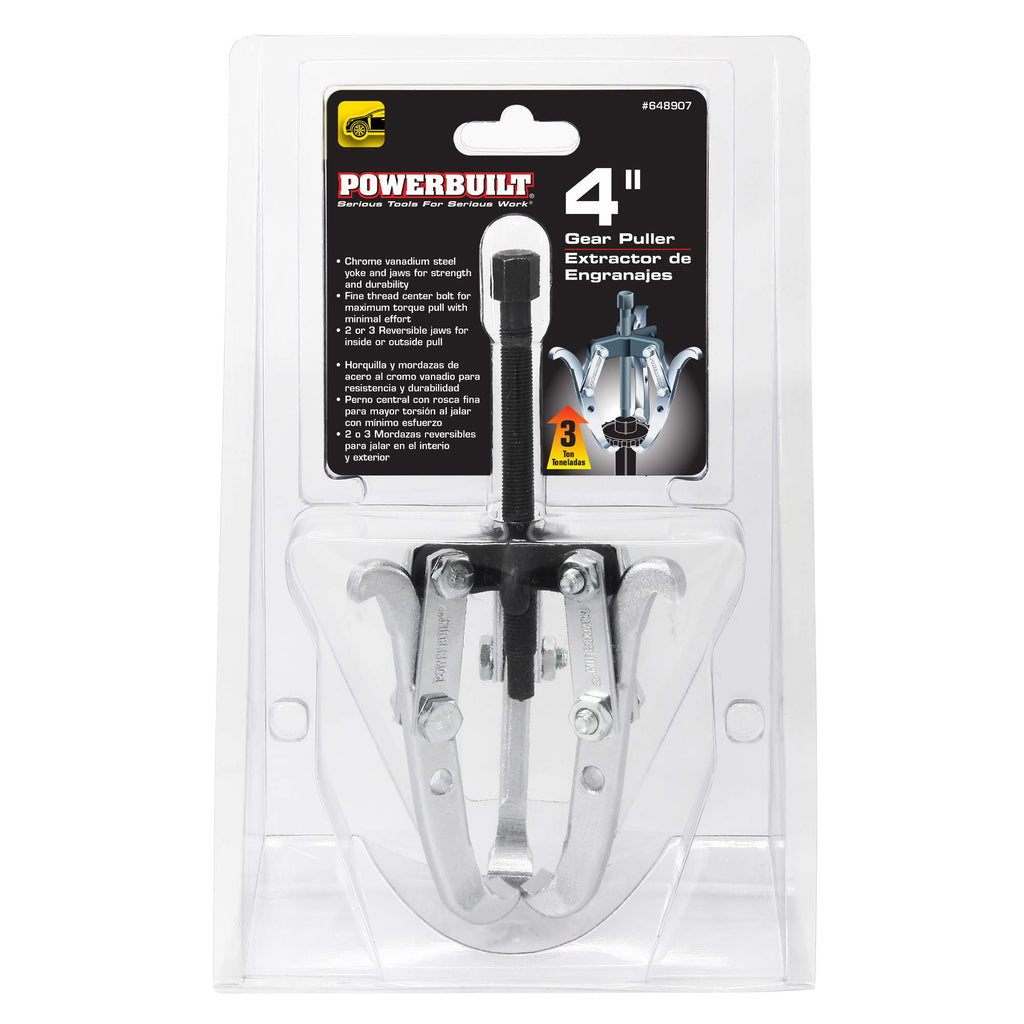 2/3 Jaw Reversible Gear Puller Set, 4-Inch X54550