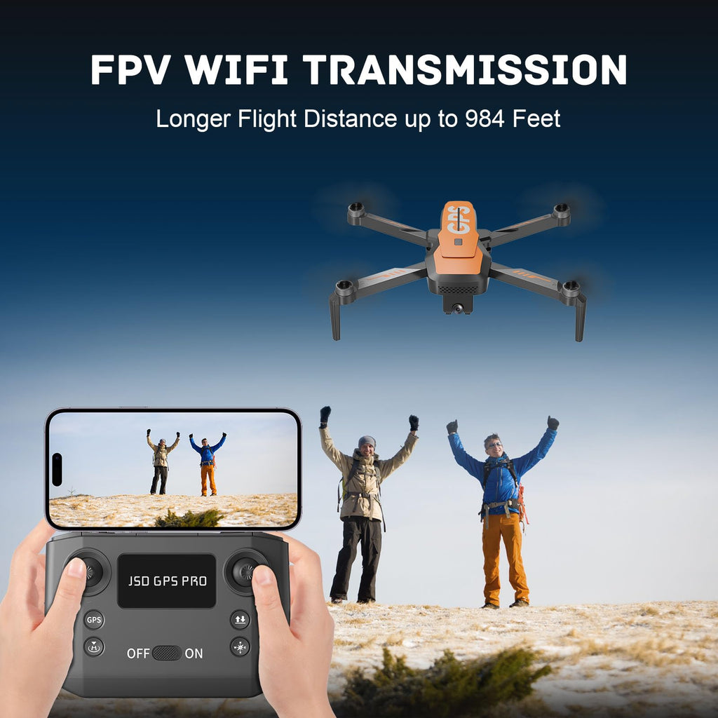 4K Camera Drone with GPS Auto Return Foldable 249g M740384