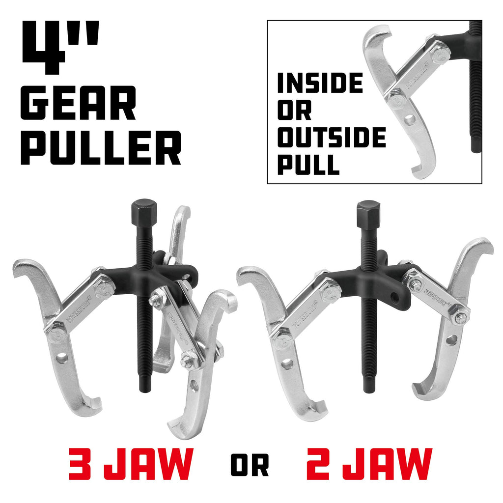 2/3 Jaw Reversible Gear Puller Set, 4-Inch X54550