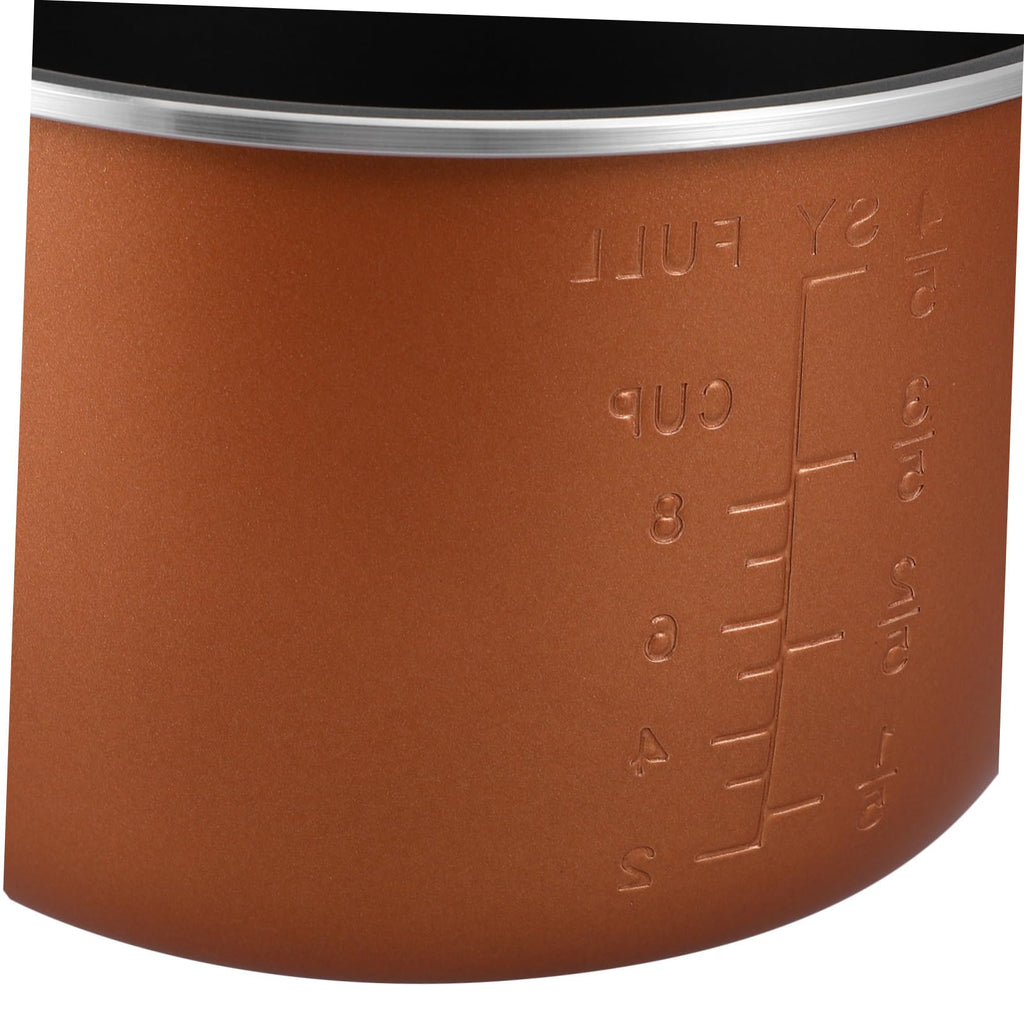 Non Stick Electric Cooker Inner Pot Aluminum Alloy Brown X87805