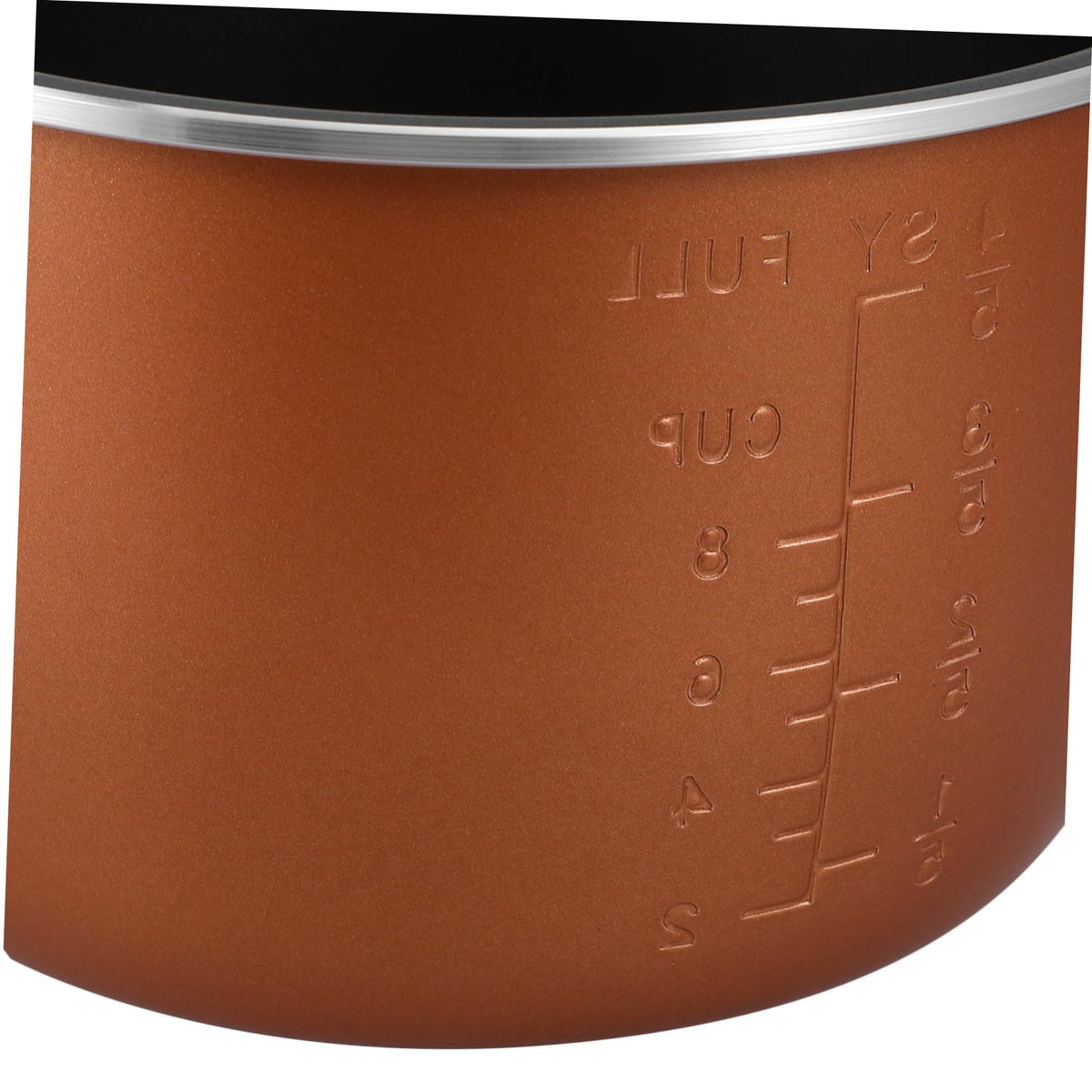 Non Stick Electric Cooker Inner Pot Aluminum Alloy Brown X87805