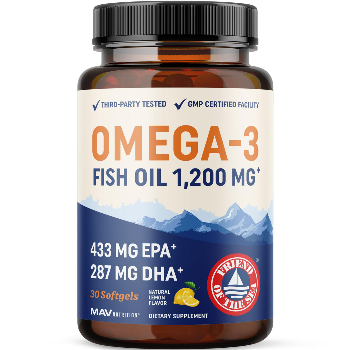 Omega 3 Fish Oil 1200 mg EPA & DHA C88383