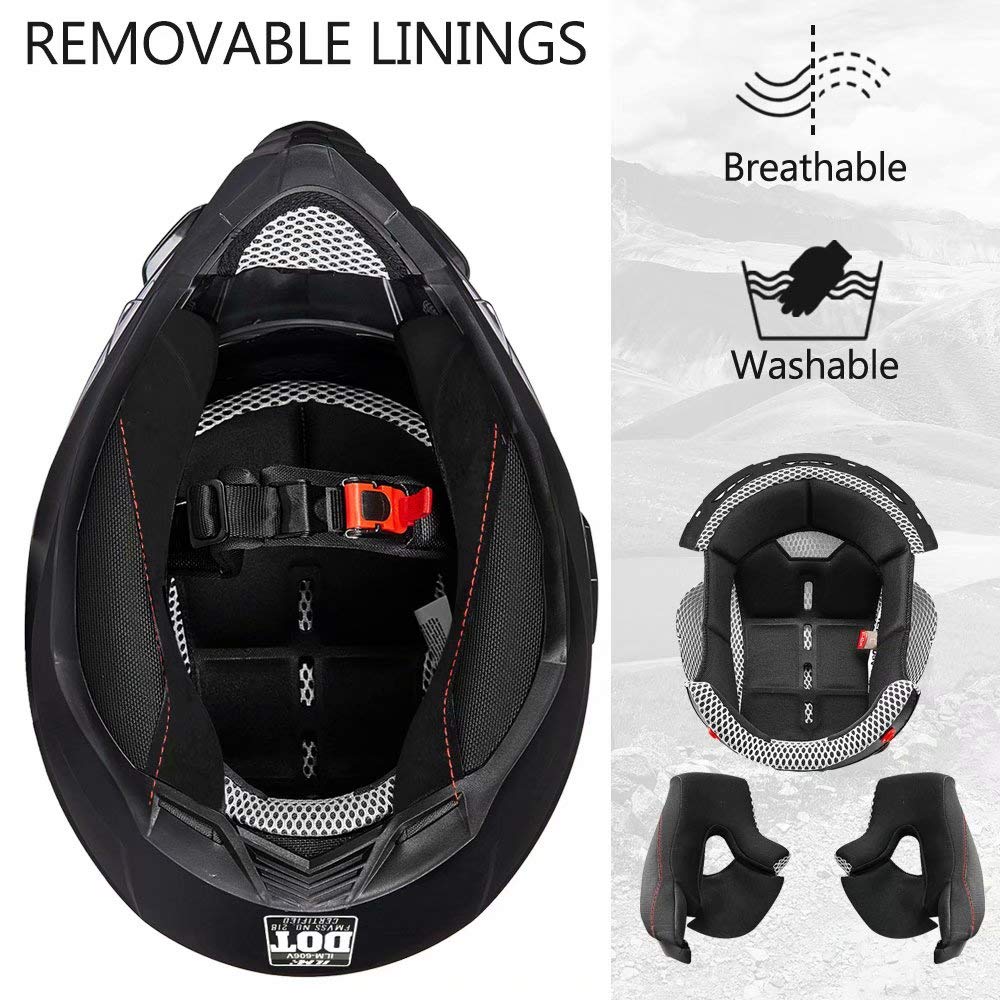 Full Face Dirt Bike ATV Helmet DOT Certified E2329