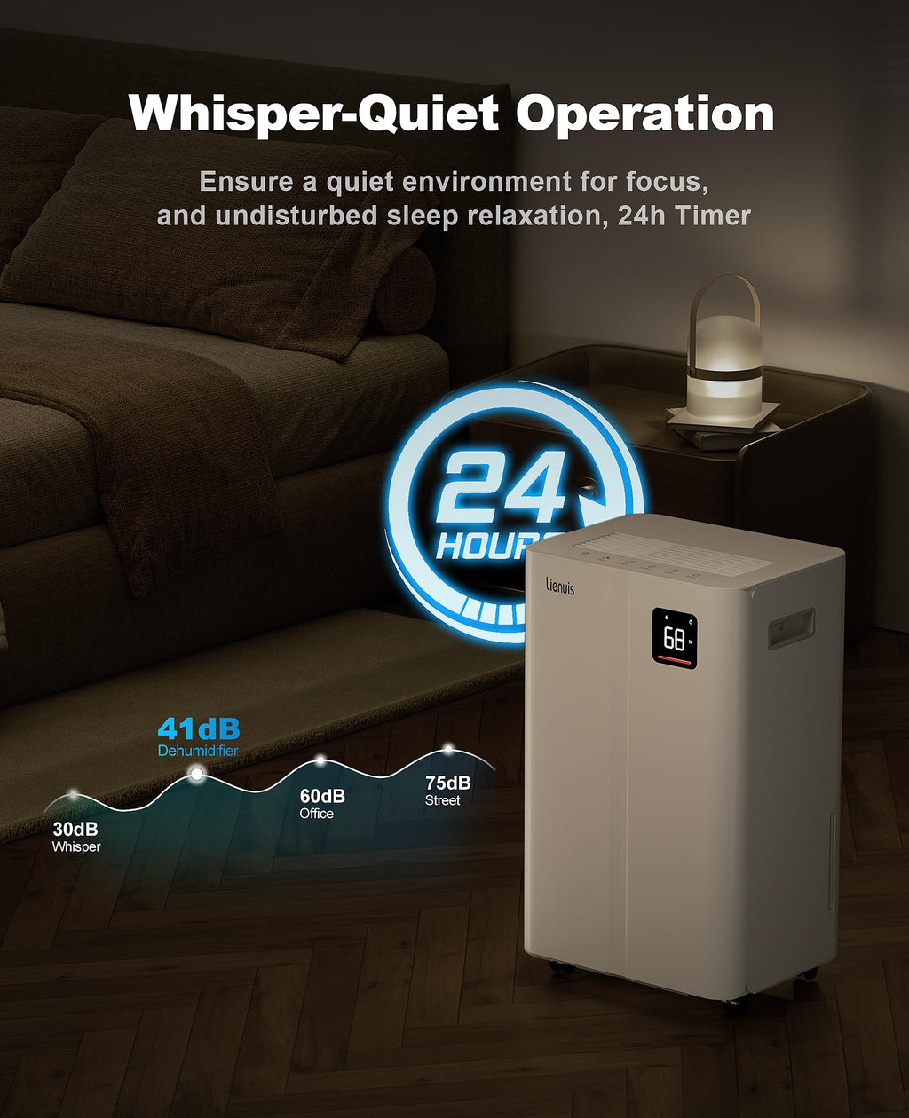 50 Pint Dehumidifier with Continuous Drain A242