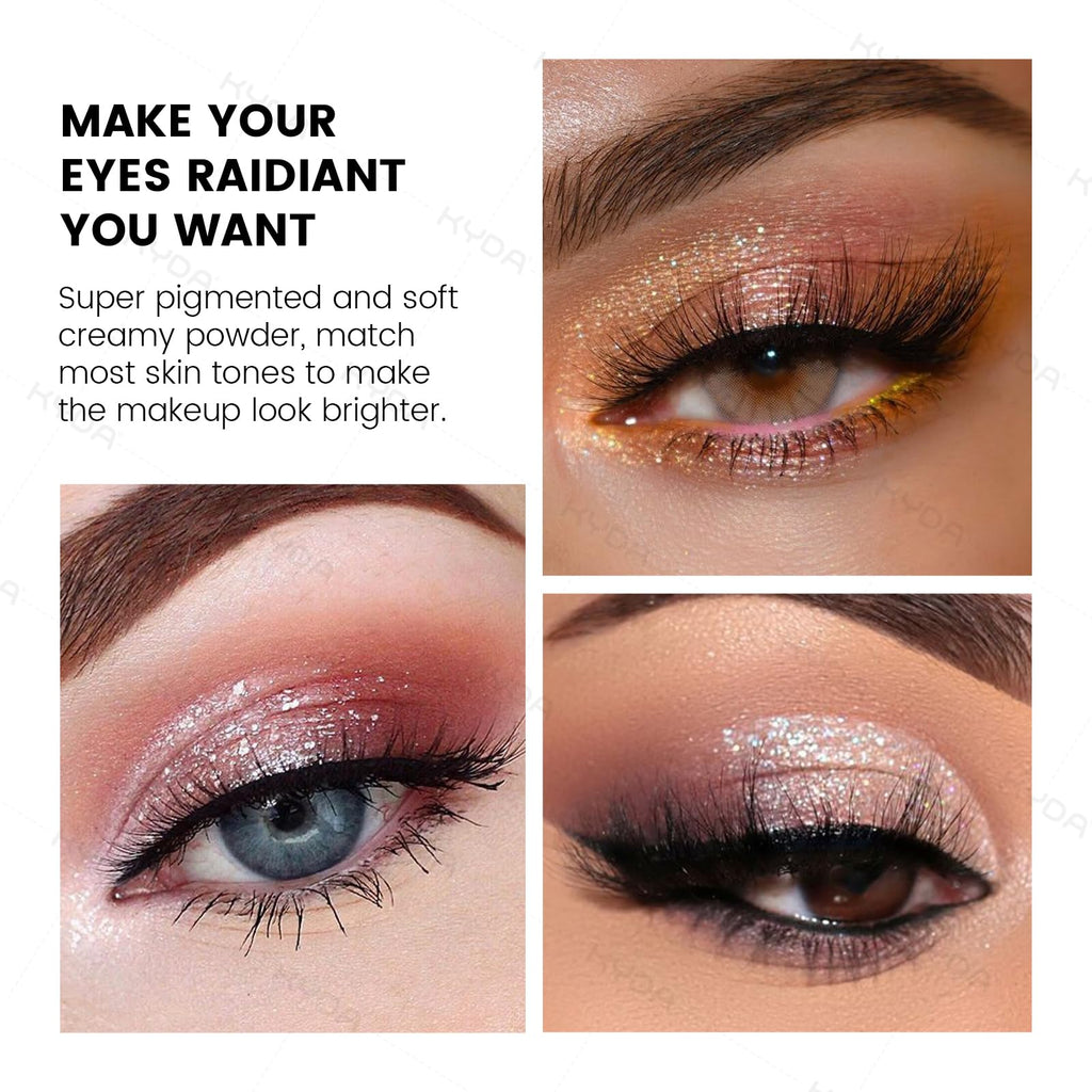 10 Colors Glitter Eyeshadow Palette Y2266