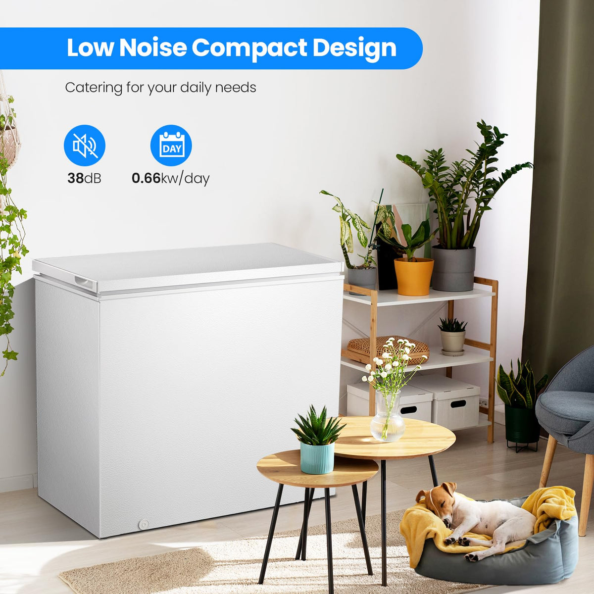 7.0 Cubic Feet White Chest Freezer J59848