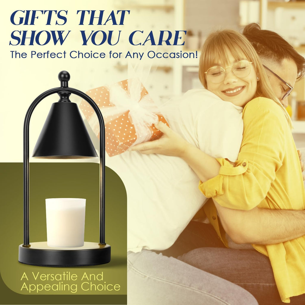 Black Candle Warmer Lamp with Timer A538