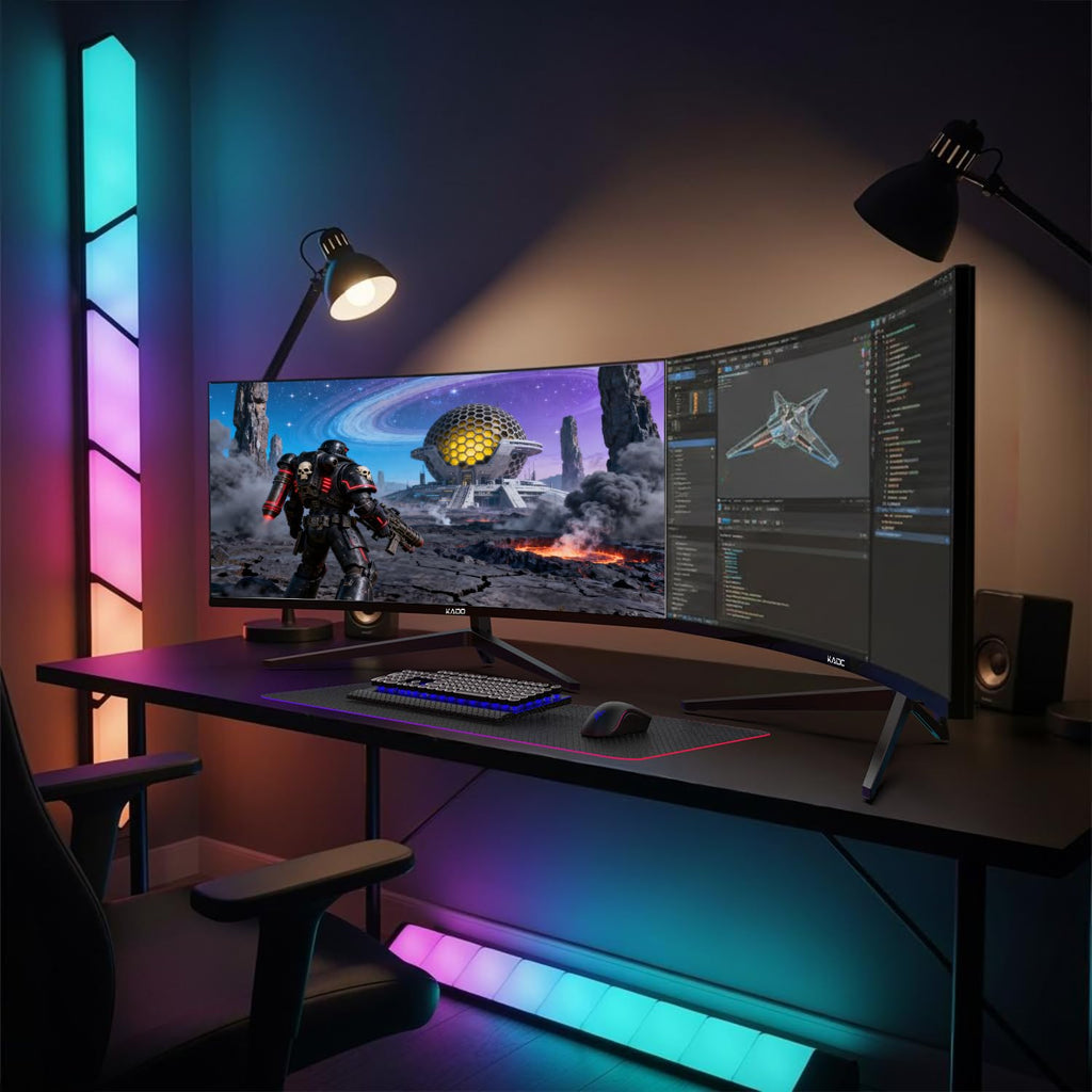 2-Pack 34" Curved 165Hz Ultrawide Computer Monitor Y495