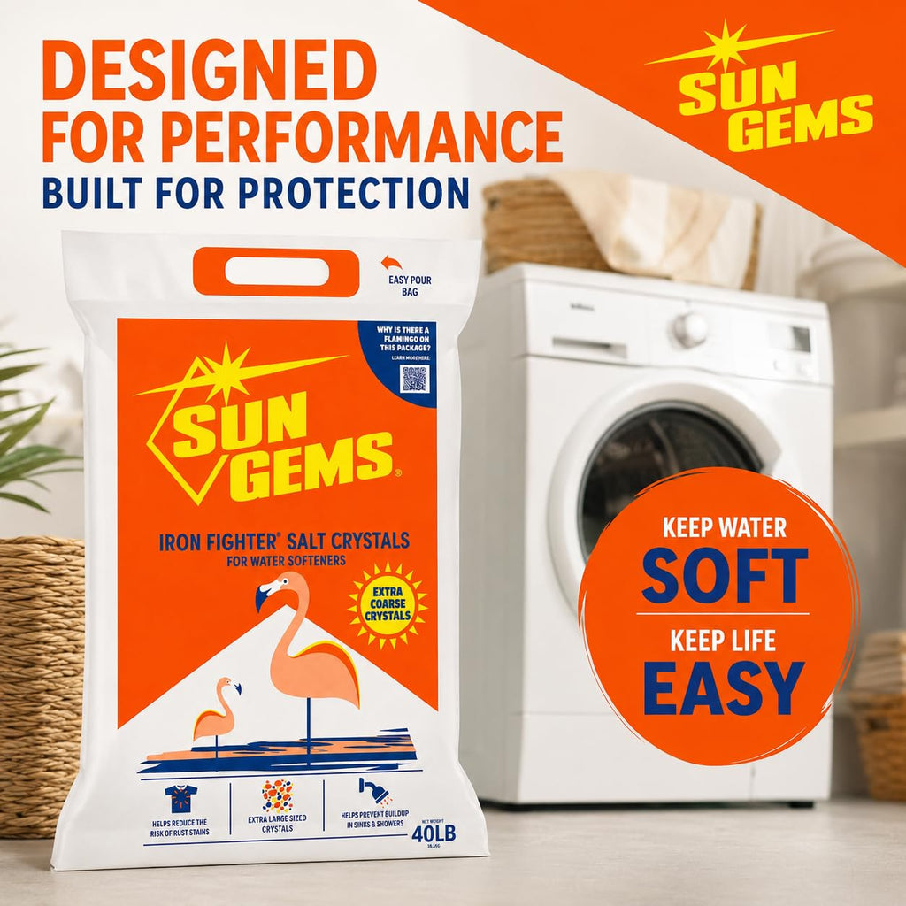 40 lb Extra Coarse Water Softener Salt Crystals U797
