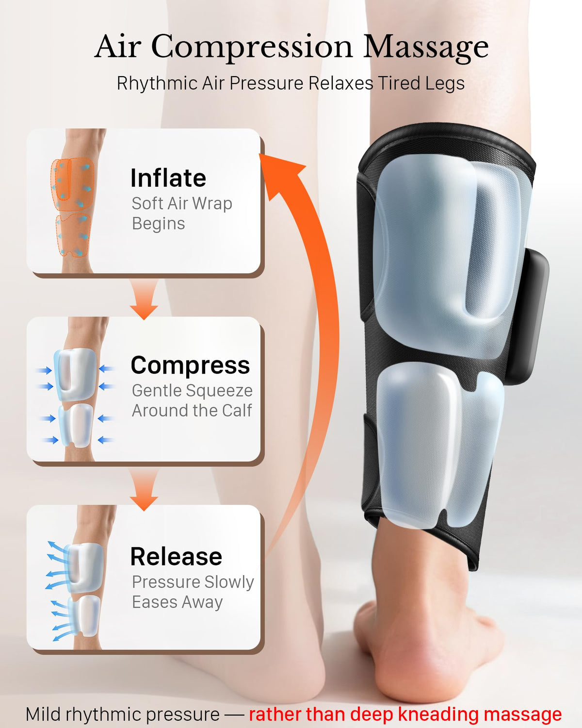 Cordless Air Compression Calf Massager V6226
