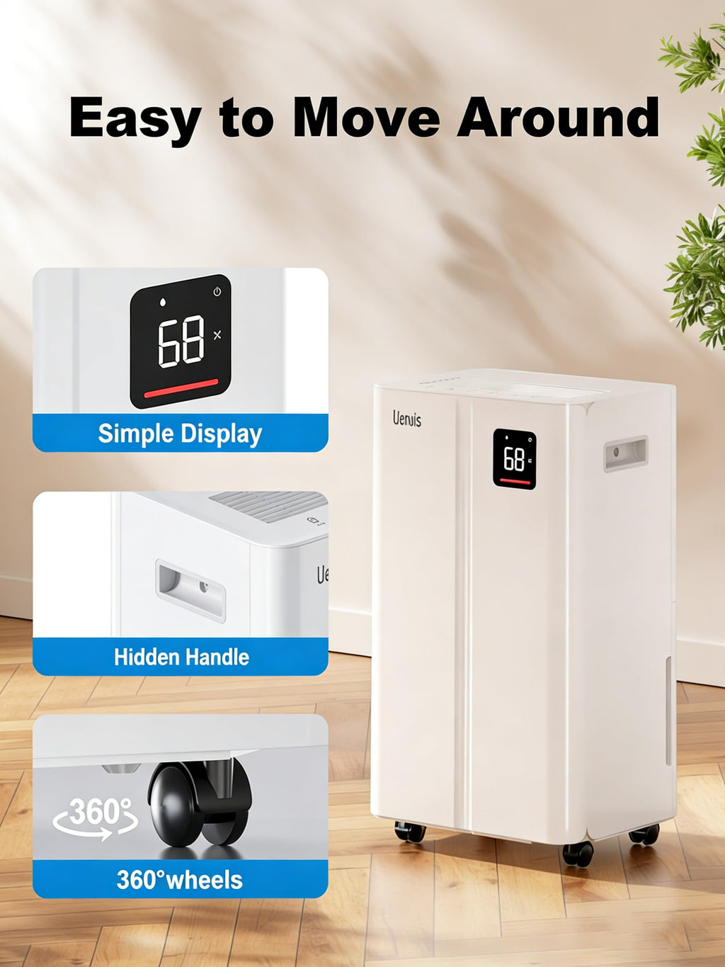 50 Pint Dehumidifier with Continuous Drain A242