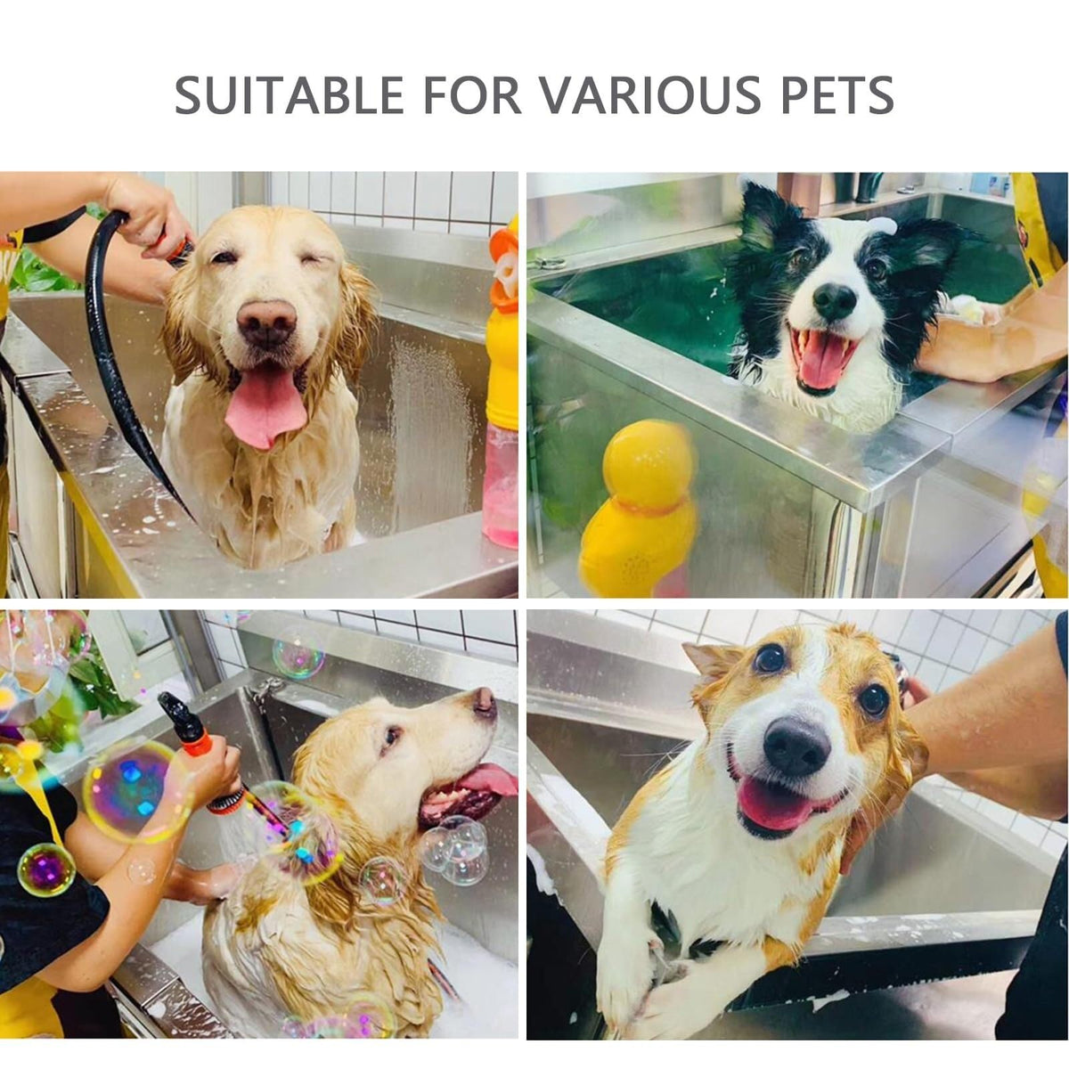 Stainless Steel Dog Grooming Tub with Sliding Door Y81853