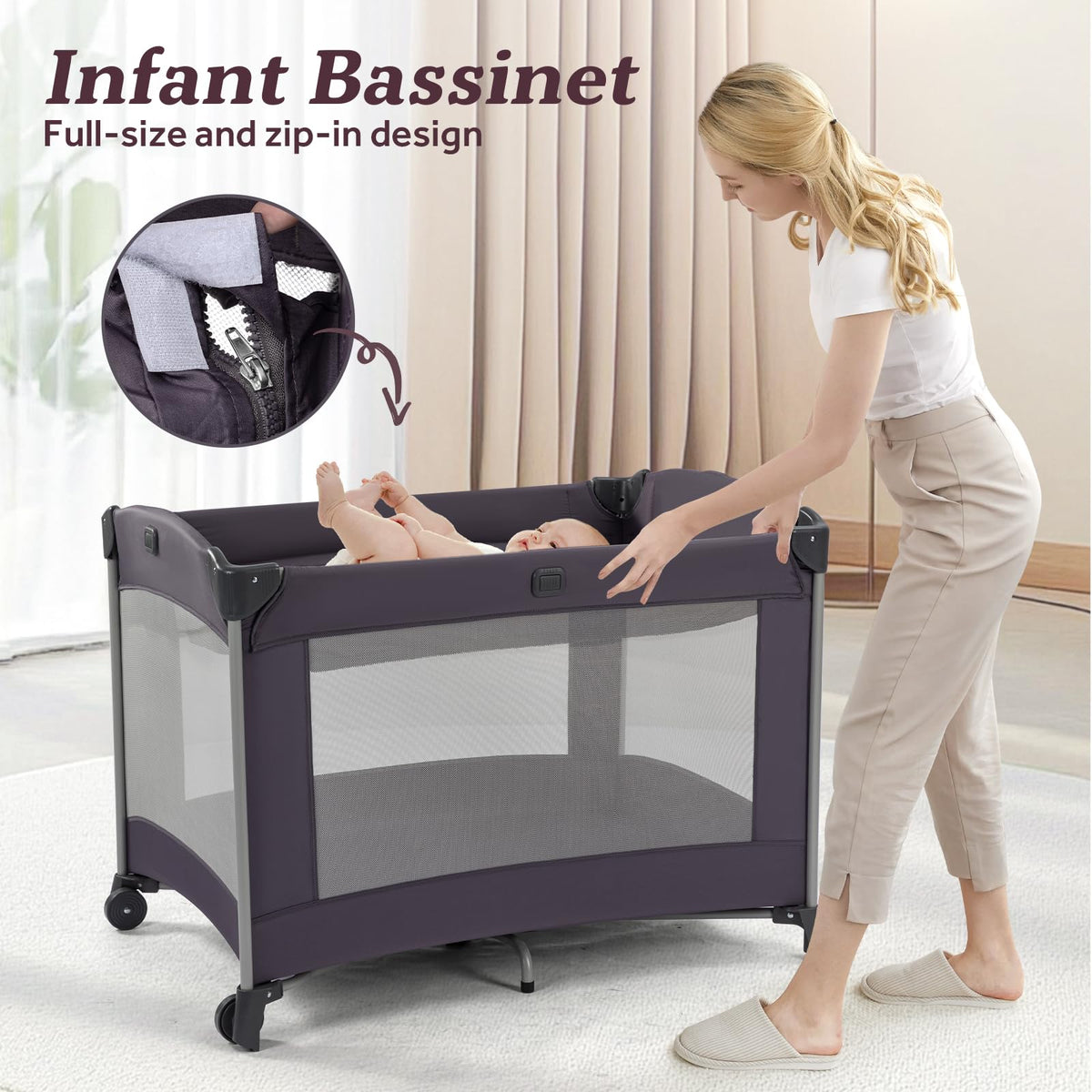 Portable Baby Playard with Carry Bag W344