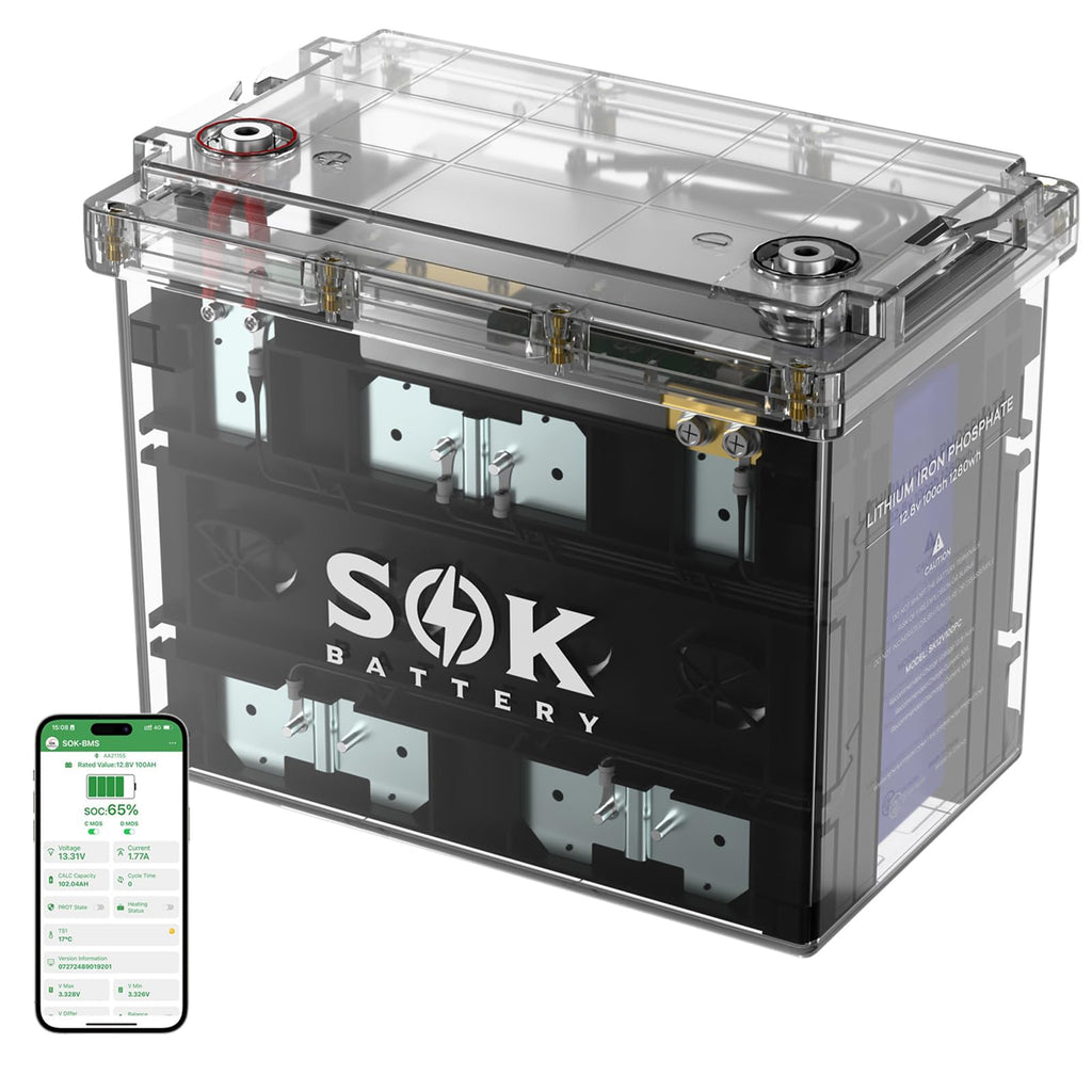 12V 100Ah LiFePO4 Marine Battery BCI Group 24 R906