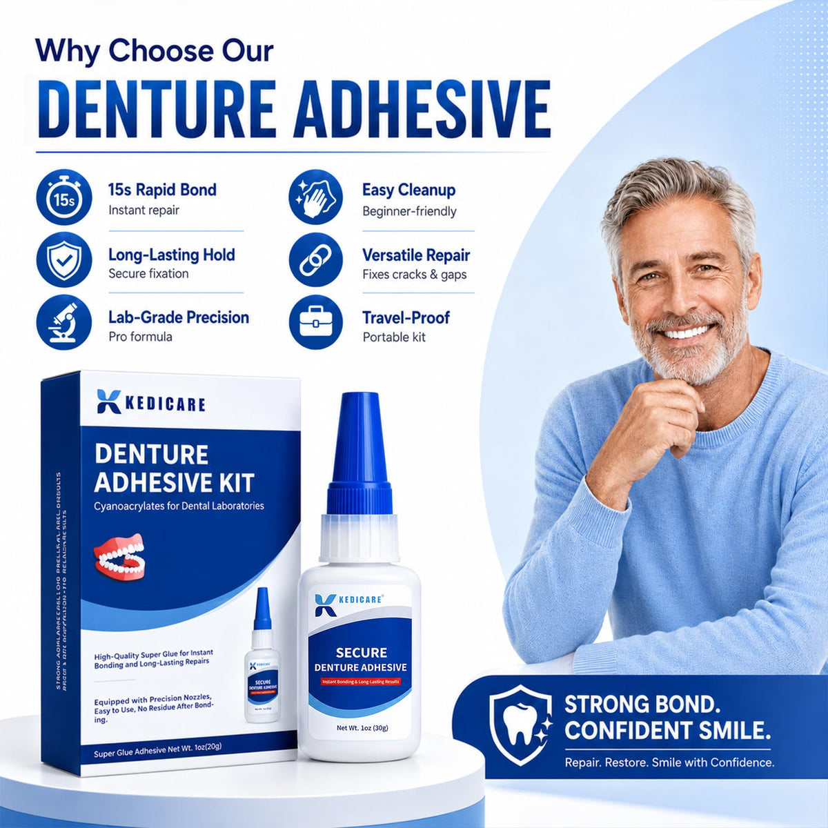 Denture Adhesive Kit 1oz C4741