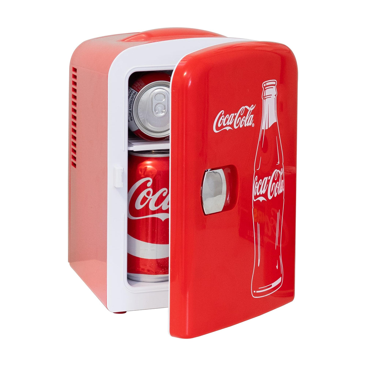 4L 6 Can Mini Fridge Portable Cooler Red M836386