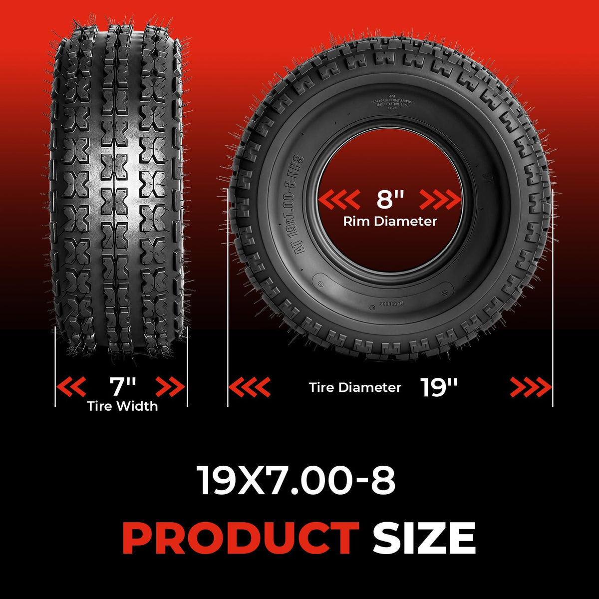Set of 4 All Terrain ATV/UTV Tires Z2084