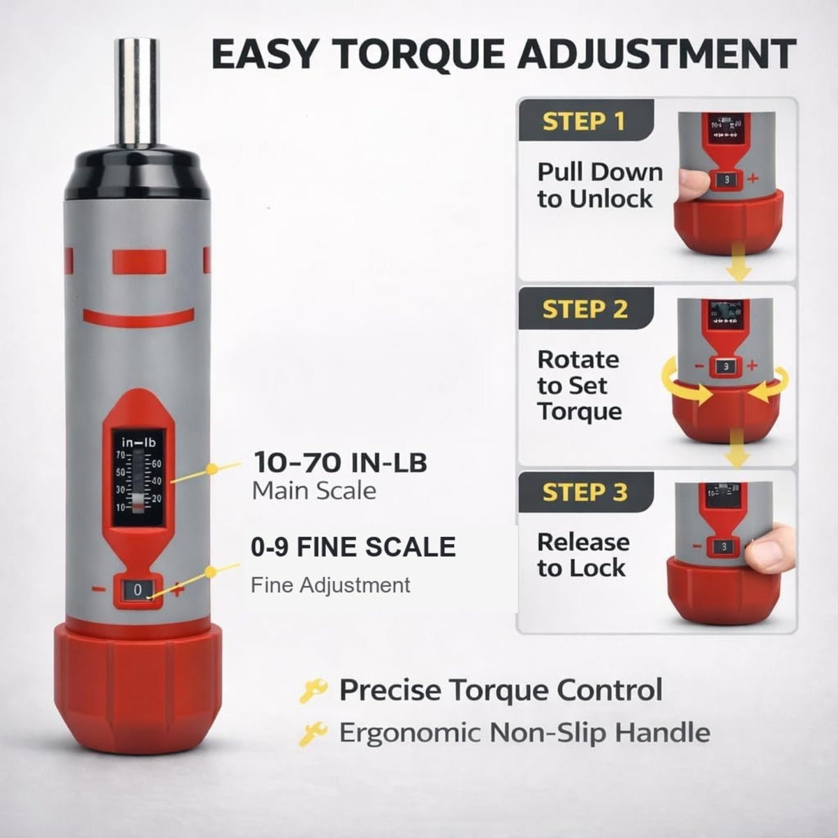 42-Piece Torque Screwdriver Set with 40 CR-V Bits X6179