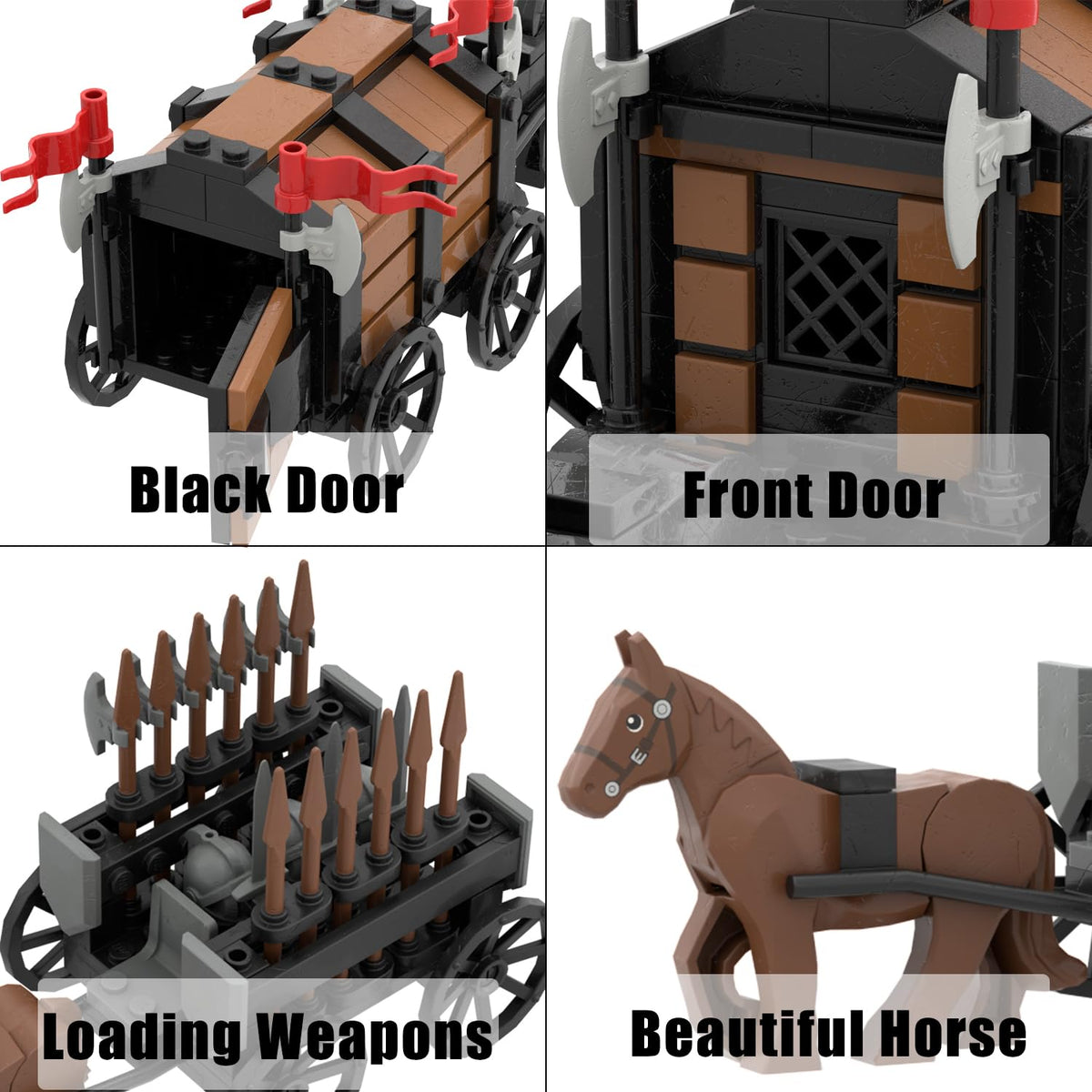 Medieval Carriage Building Blocks M16608