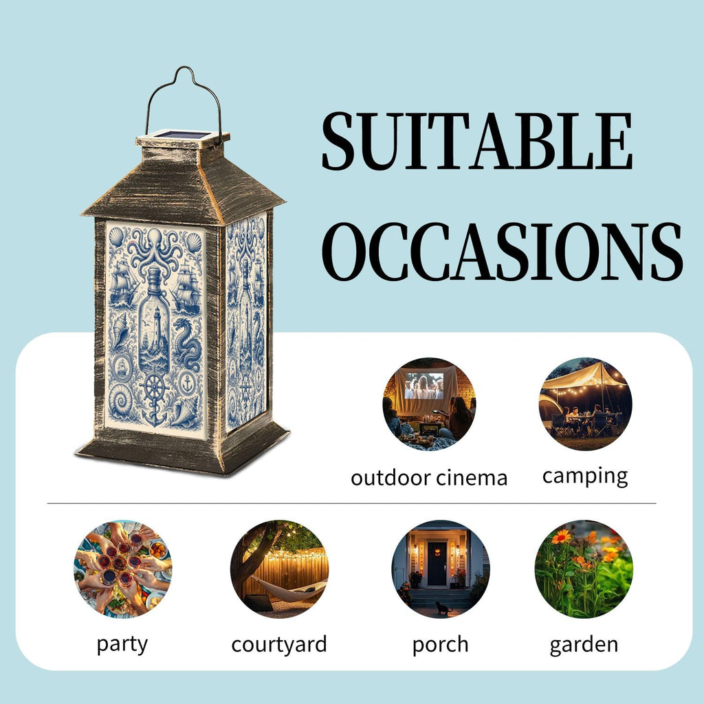 Waterproof LED Solar Hanging Lantern B113681