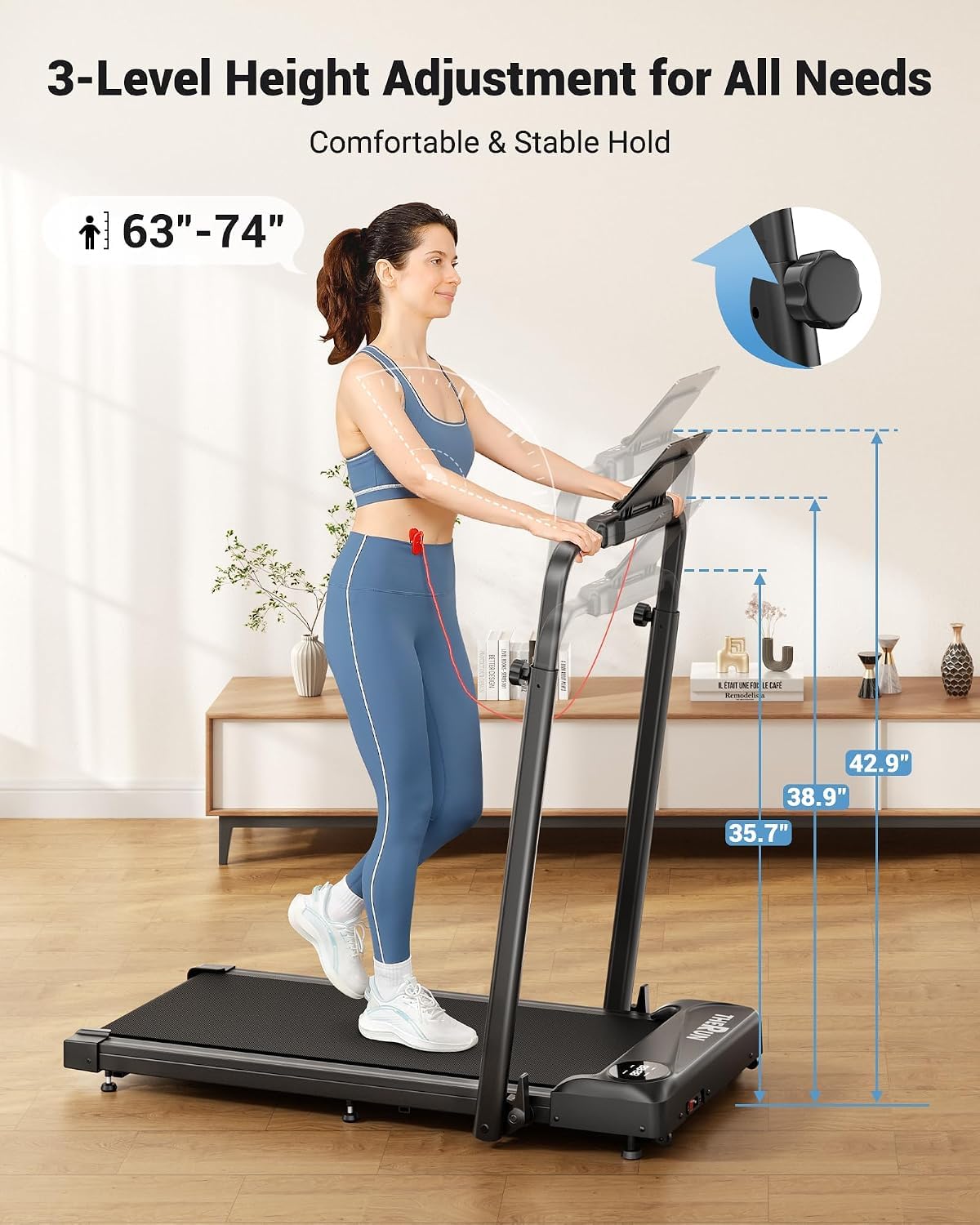 2 in 1 Under Desk Portable Treadmill U2818