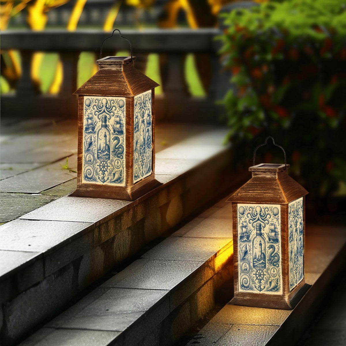 Waterproof LED Solar Hanging Lantern B113681