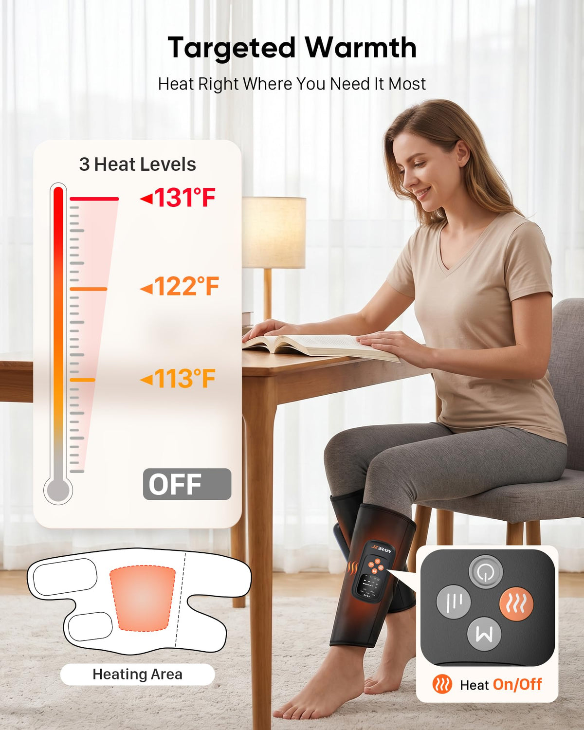 Cordless Air Compression Calf Massager V6226