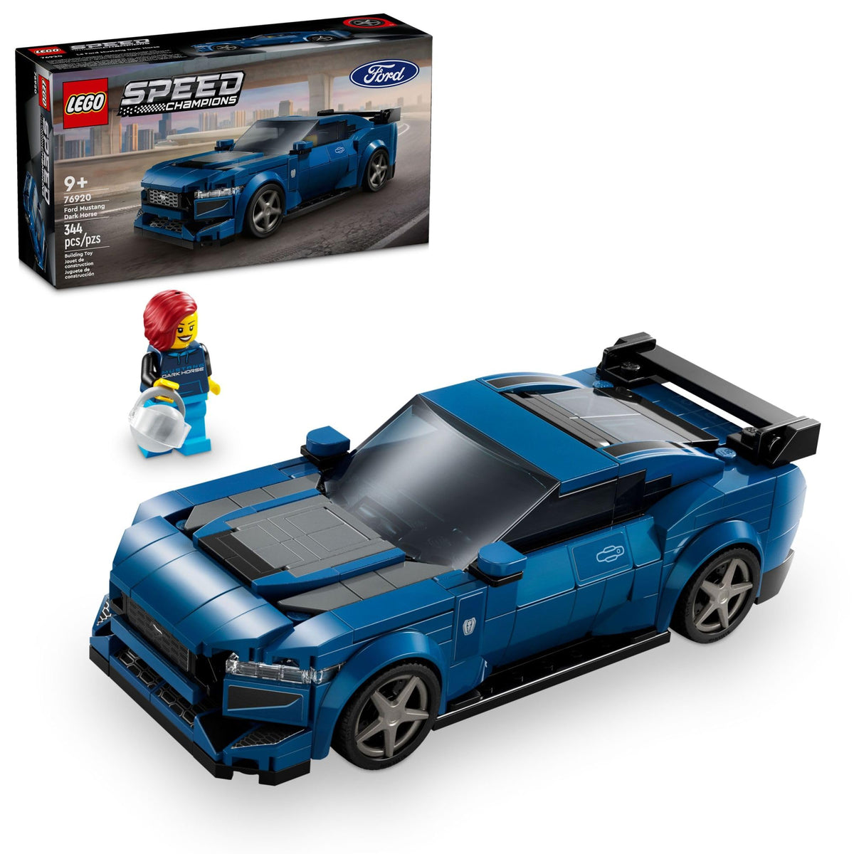 Buildable Blue Sports Car Model Set T303