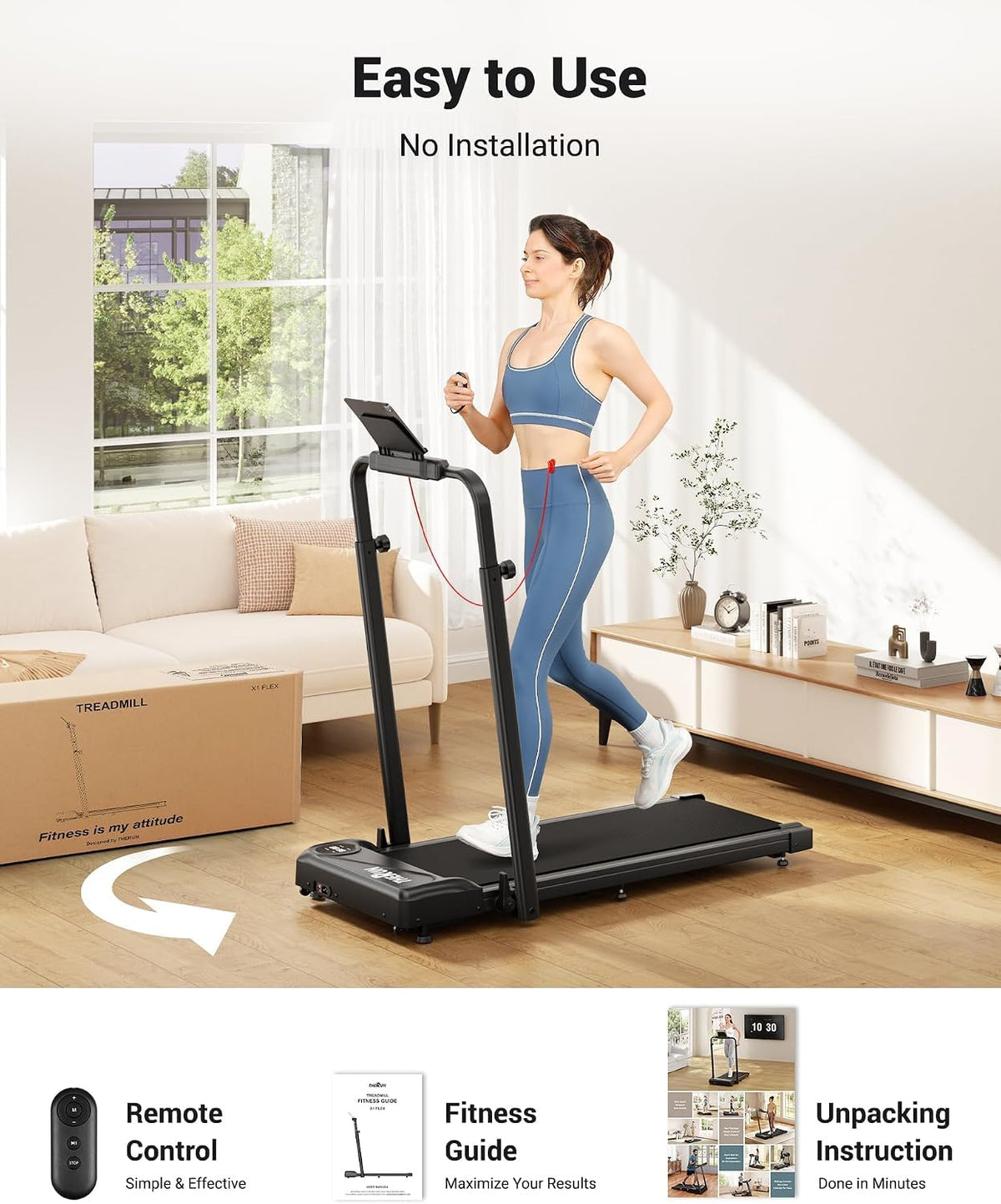 2 in 1 Under Desk Portable Treadmill U2818