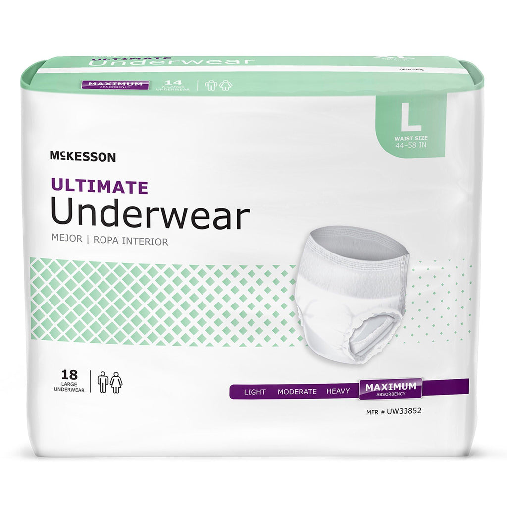 Adult Incontinence Underwear, Large, 72 ct X32875