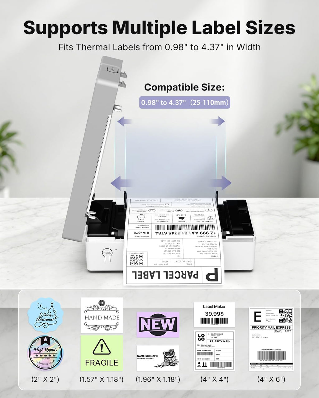 Bluetooth Thermal Shipping Label Printer G669