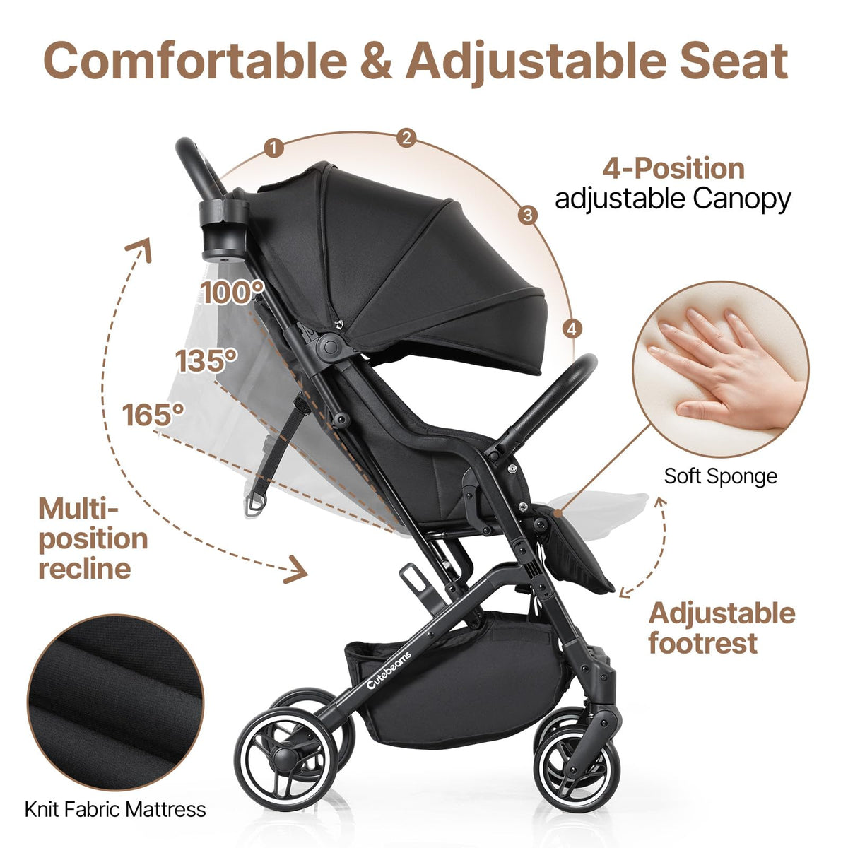 Lightweight Compact Travel Stroller V980