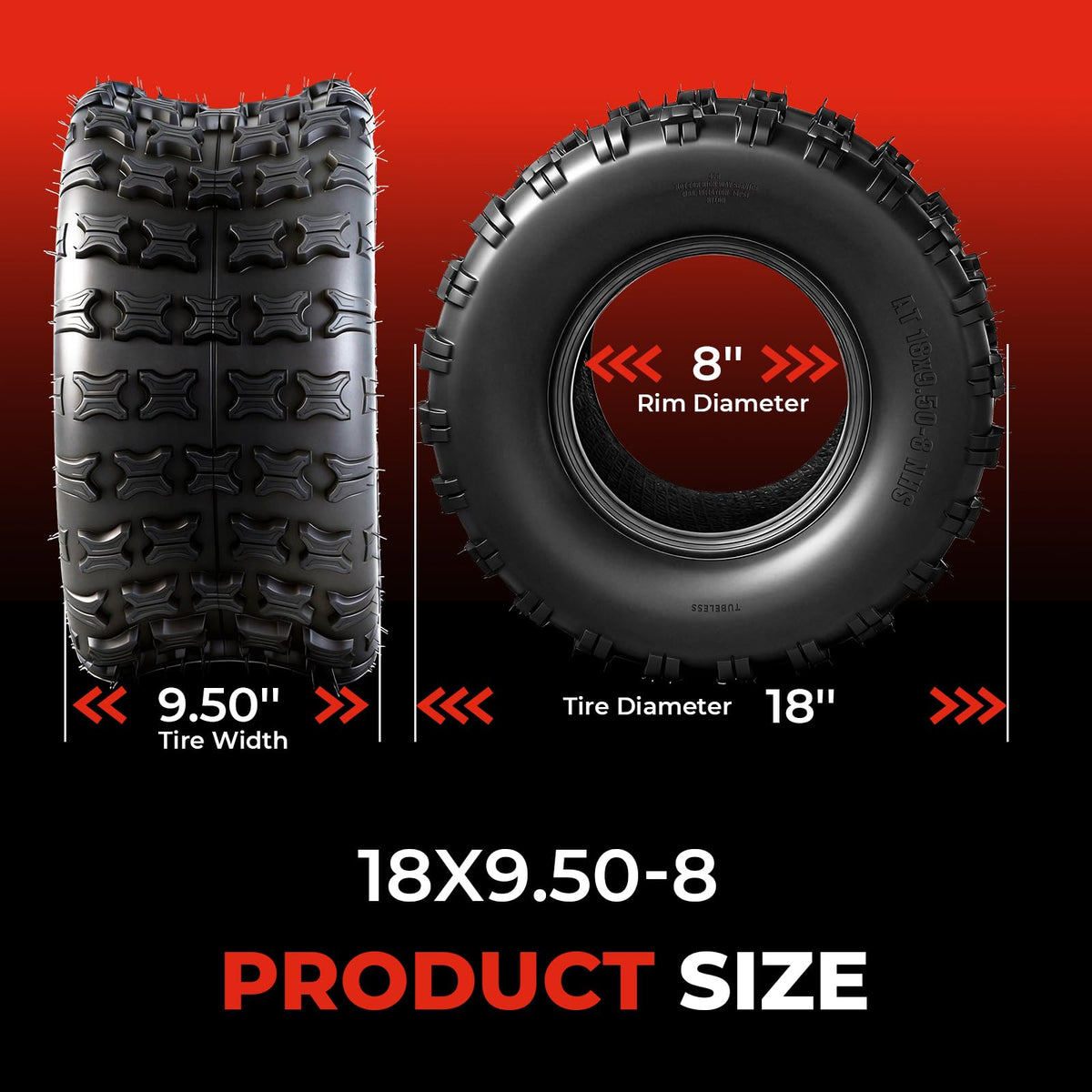 Set of 4 All Terrain ATV/UTV Tires Z2084