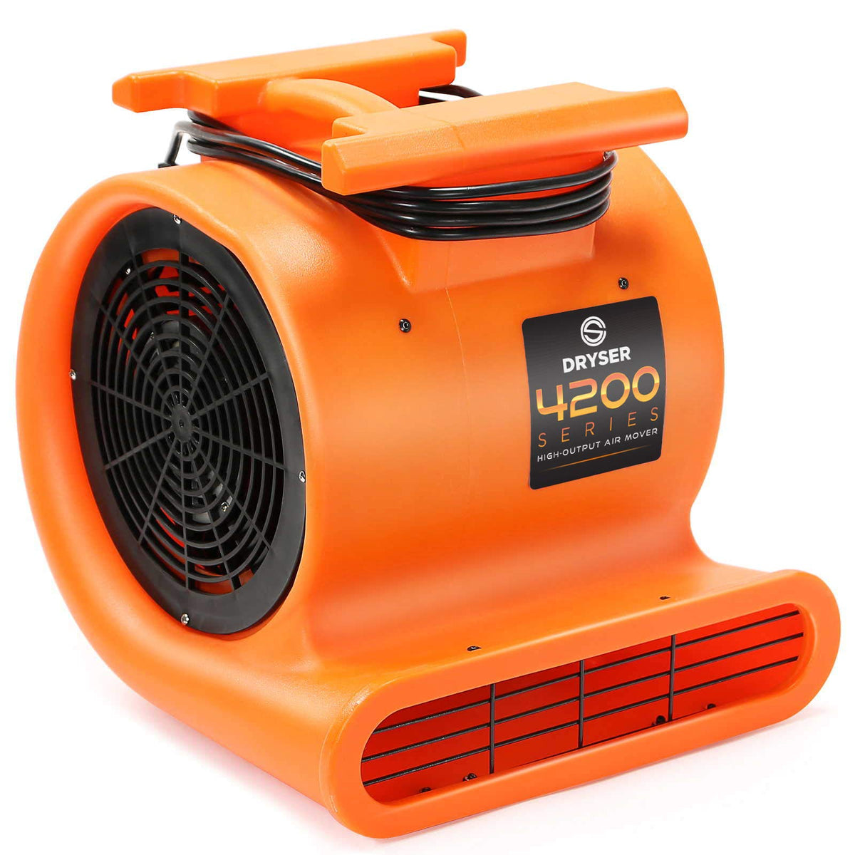 6pk 3 Speed 1 HP Orange Stackable Air Mover Floor Fan N1063