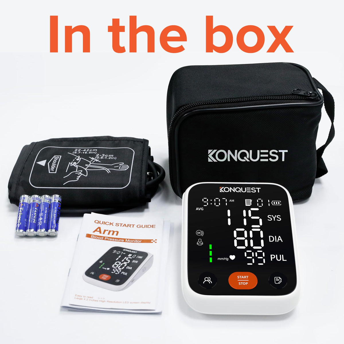 Upper Arm Blood Pressure Monitor with Adjustable Cuff X773