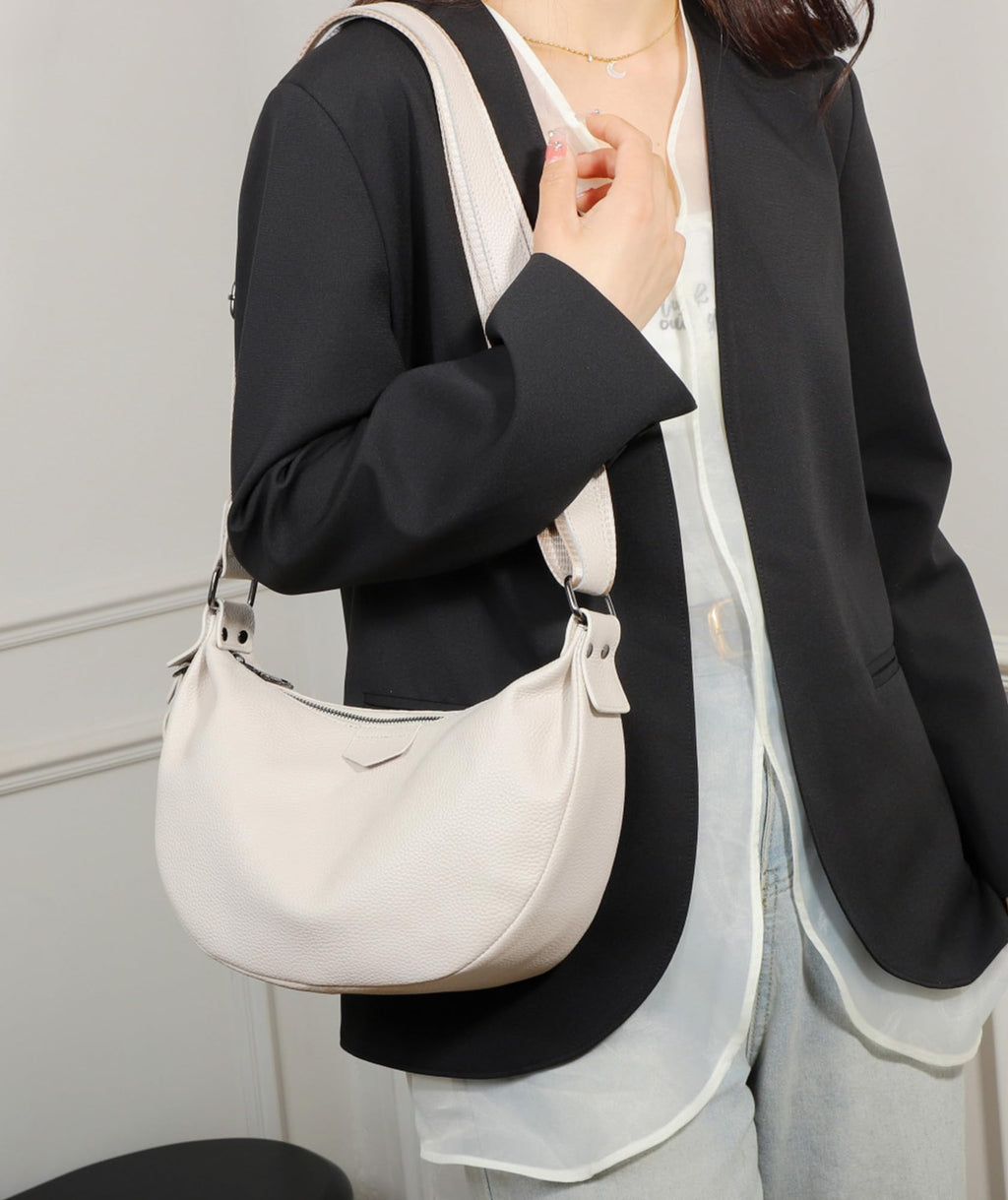 Genuine Leather Crossbody Shoulder Handbag B659