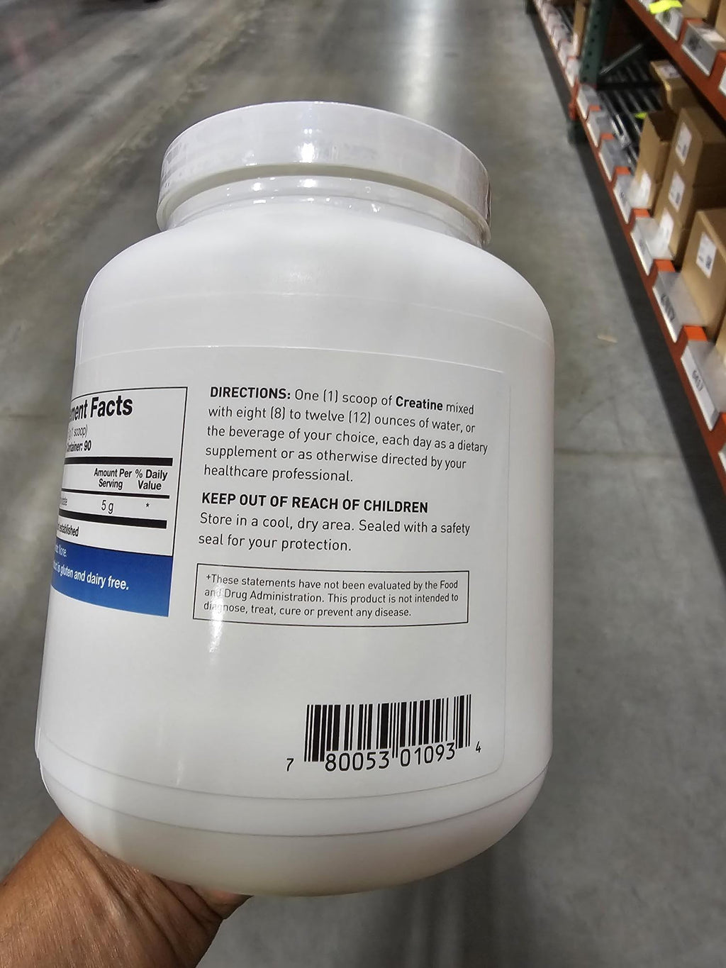Creatine Monohydrate 5g Micronized Powder 15.9oz M408