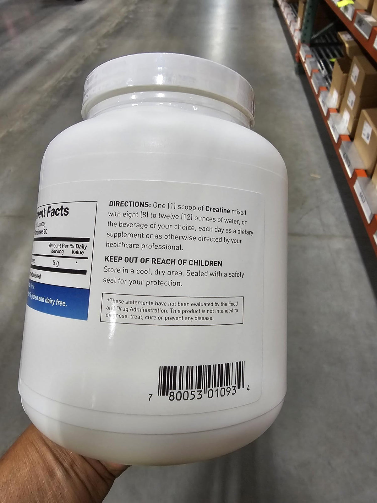 Creatine Monohydrate 5g Micronized Powder 15.9oz M408