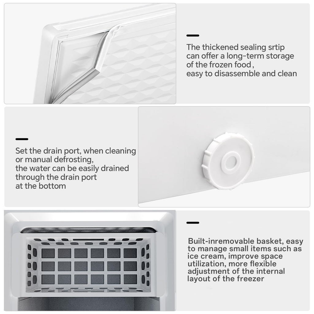 7.0 Cubic Feet White Chest Freezer J59848