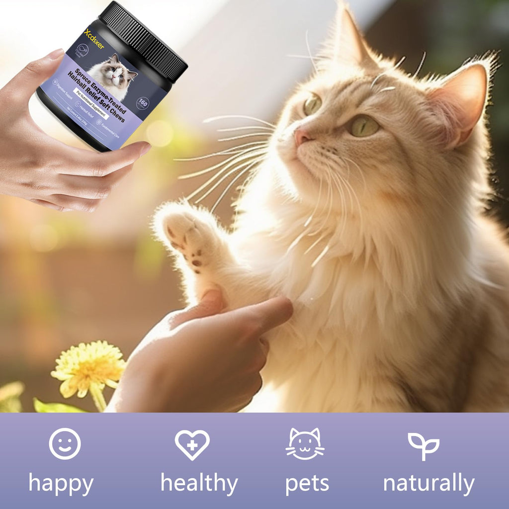 Chicken Flavor Soft Chews Hairball Aid Supplement for Cats S465