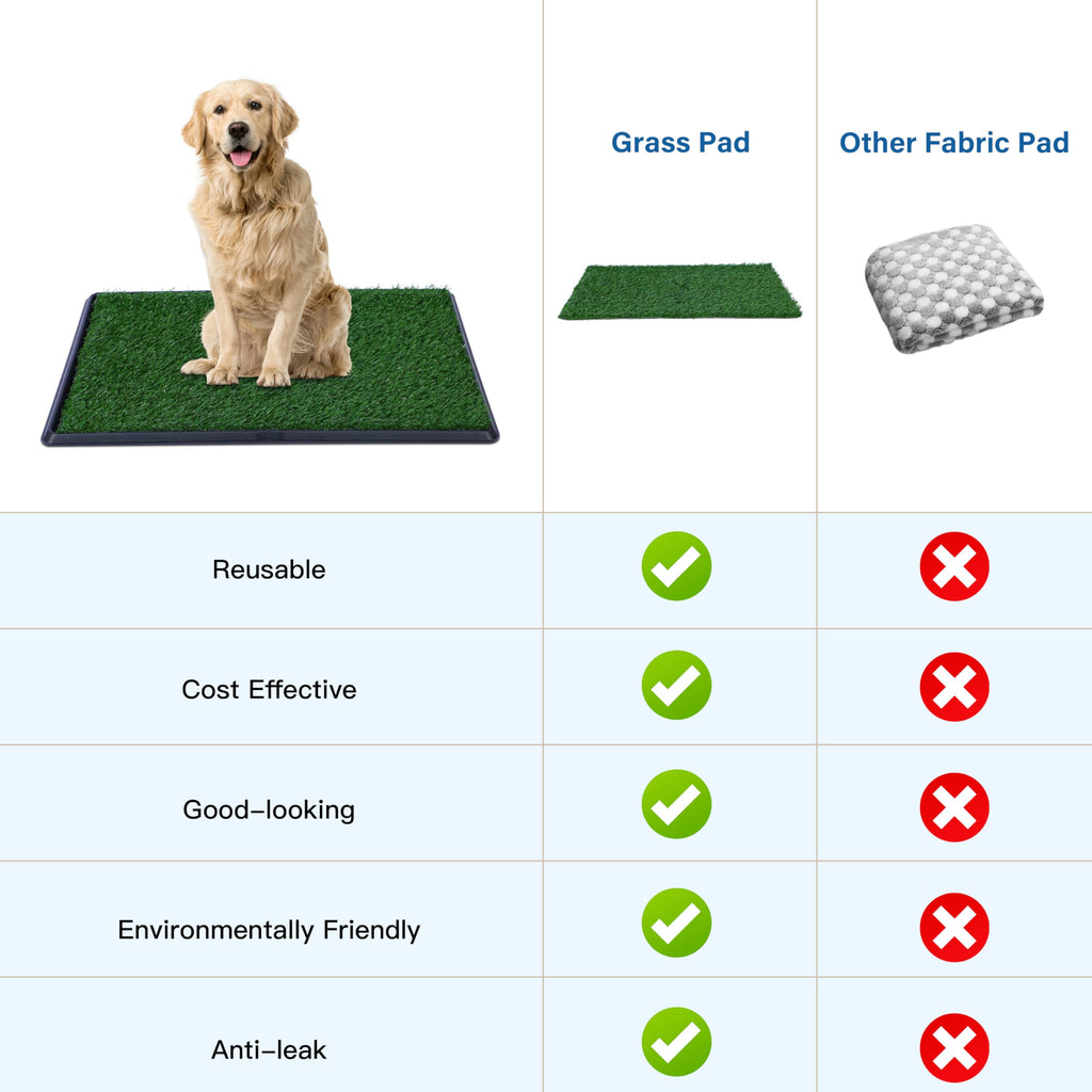 Artificial Grass Dog Potty Pad with Tray 20x30 inch N54910